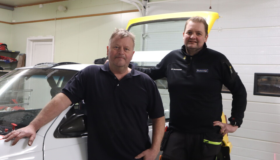 Svein Tore Løvhøiden (t.v) og Richard Haget gjør seg klar til å for første gang delta i konkurranse utenfor Skandinavia.