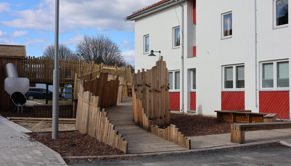 I løpet av et par uker vil lekeplassen i Skotterud sentrum demonteres og fraktes vekk for lagring.