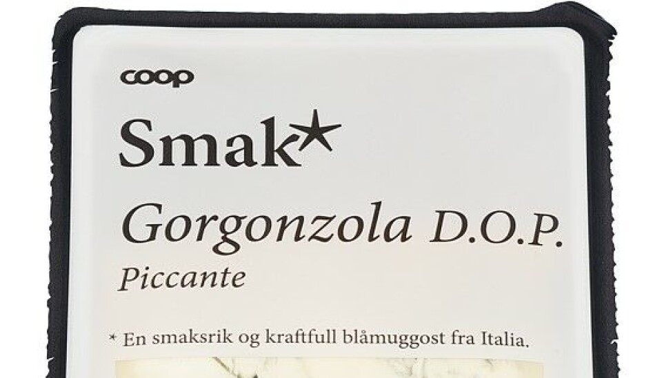Coop tilbakekaller Smak Gorgonzola Picante 200 gram på grunn av mistanke om listeria.