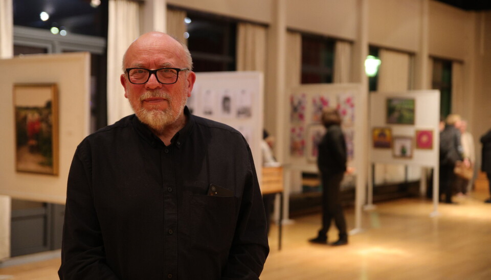 Leder i Eidskog kunstforening Kjell Erik Strøm syns det er stort å få være med som en del av programmet i kulturuka.