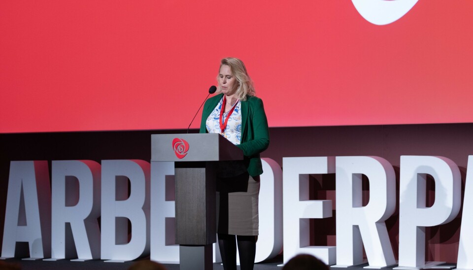 Kamilla Thue etterlyste mer satsning på tettere samarbeid og integrasjon i Norden i sitt innlegg på Arbeiderpartiets landsmøte.