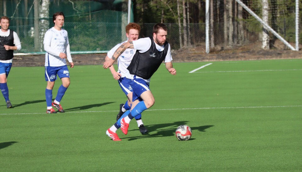 Ulrik Nygård forteller at han begynner å komme i form. Slik så det også ut i treningskampen Eidskog A spilte mot Eidskog G19.