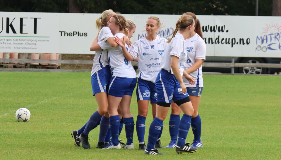 Gleden var stor da Mali Granheim satte ballen i mål og økte ledelsen til 3-1 like før full tid.