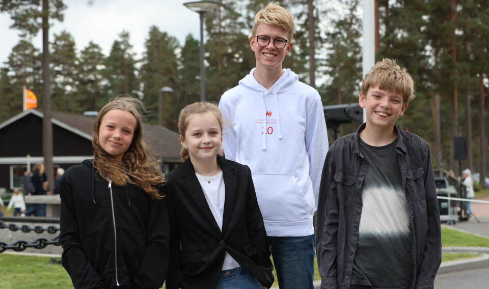 Tiril Amalie Sunde, Ella Louise Øverby Kirkeberg, Viktor Hoel-Aasen og Øyvind Sørli forteller at de har vært nervøse, men med mye øving gikk det bra.