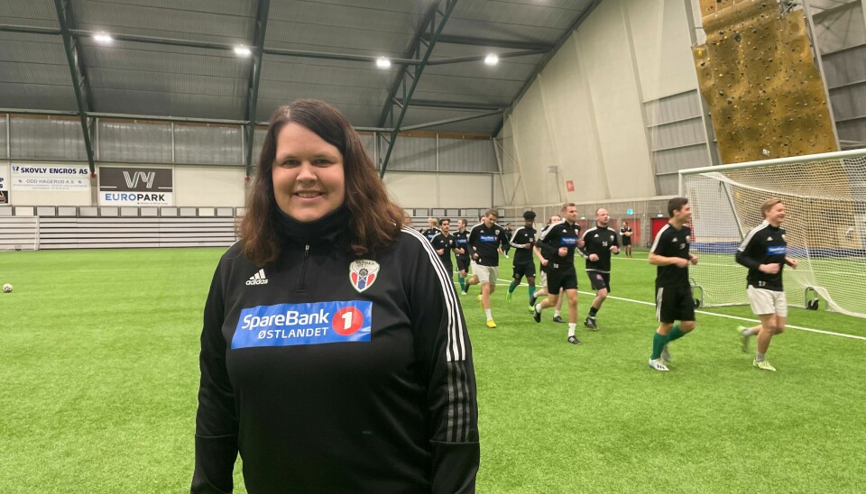 Henriette Grundt har hatt en fin første måned som trener for Sander IL.