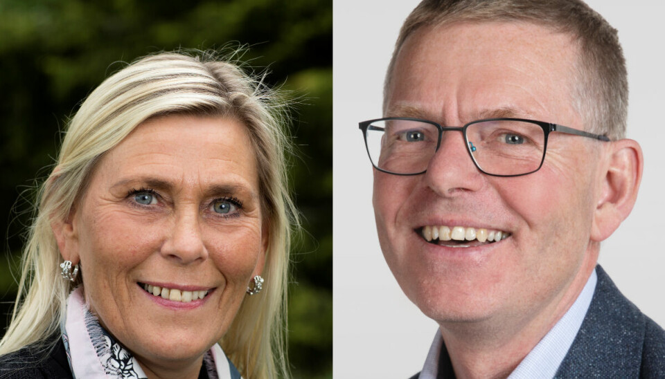 LO-sekretær Kristin Sæther og regiondirektør i NHO Innlandet Jon Krisitansen