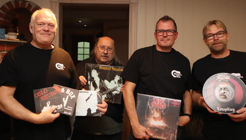 I denne gjengen er det ingen tvil om at vinyl er bedre enn digitalt. F.v. Morten Nilsen, Ruben Nysether, Tom Høiby og Sten Bjørndalen.