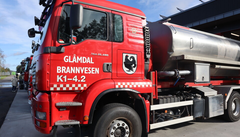 Brannvesenet rykket ut på melding om branntilløp i enebolig på Tobøl mandag kveld. Brannbil Eidskog
Brann Eidskog.
